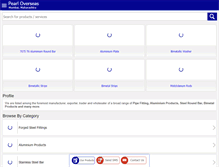 Tablet Screenshot of pearl-overseas.com